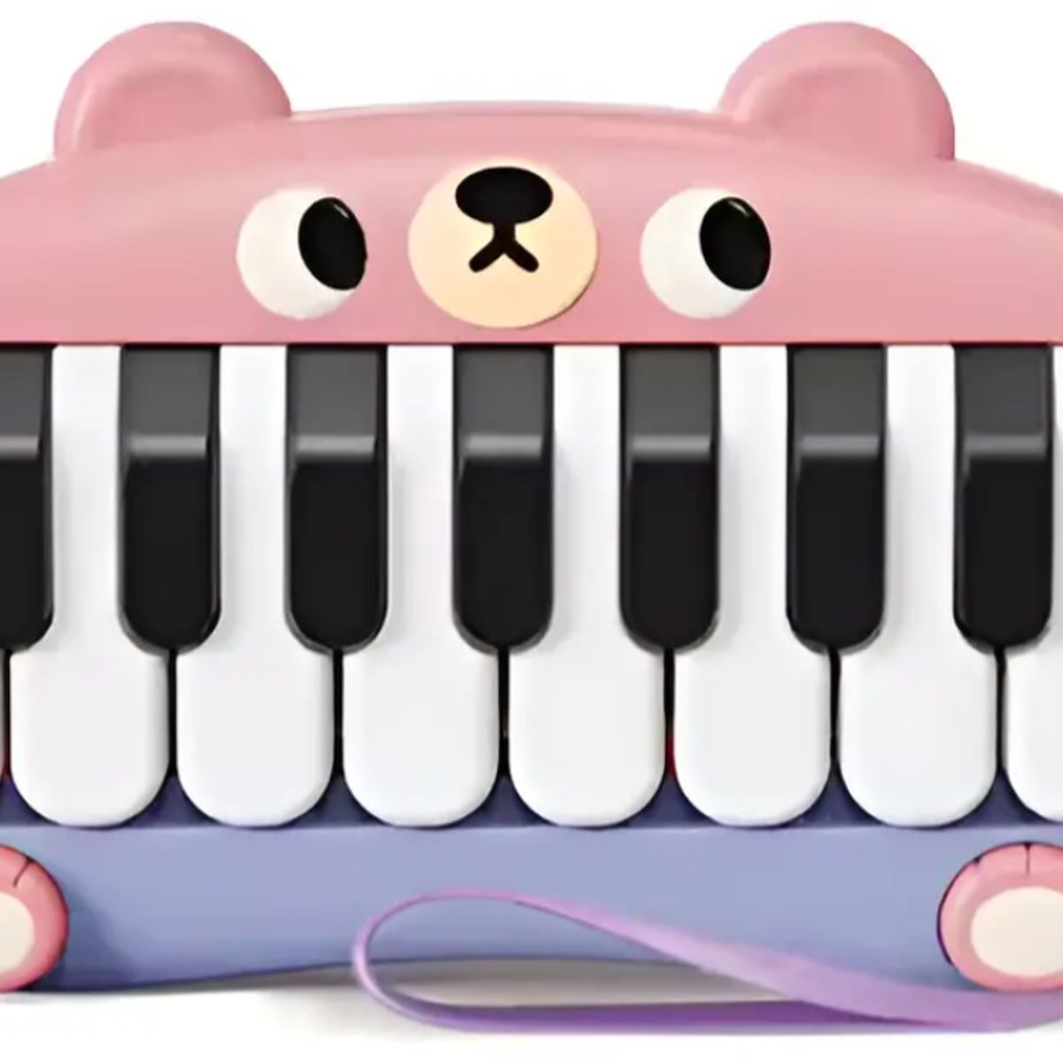 GENERICO - Juguete Piano Musical Didáctico Con Luz Diseño Oso rosado