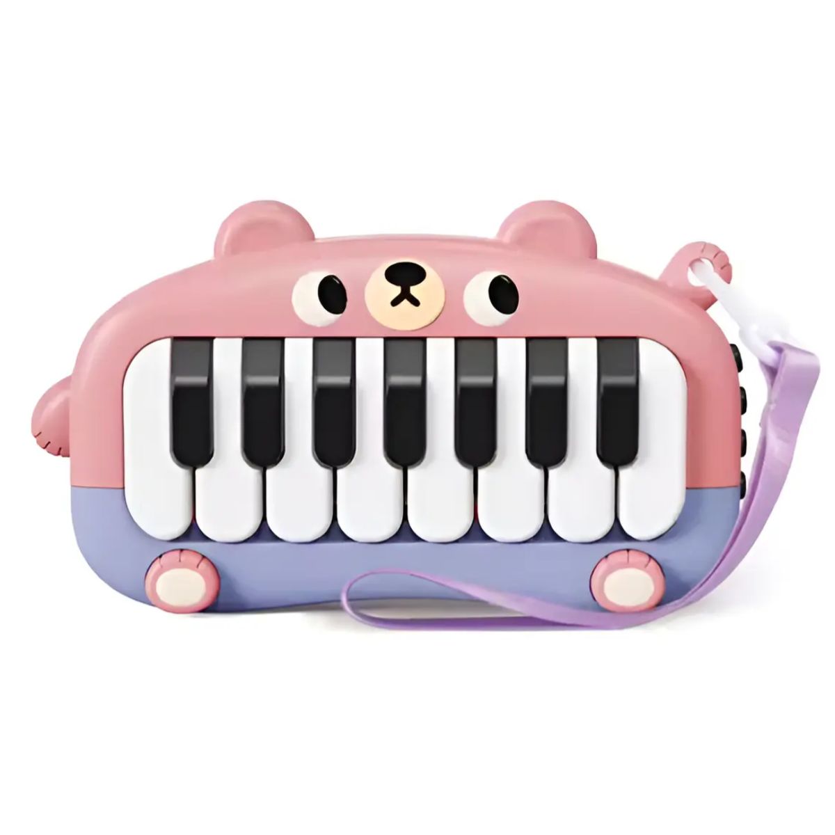 GENERICO - Juguete Piano Musical Didáctico Con Luz Diseño Oso rosado