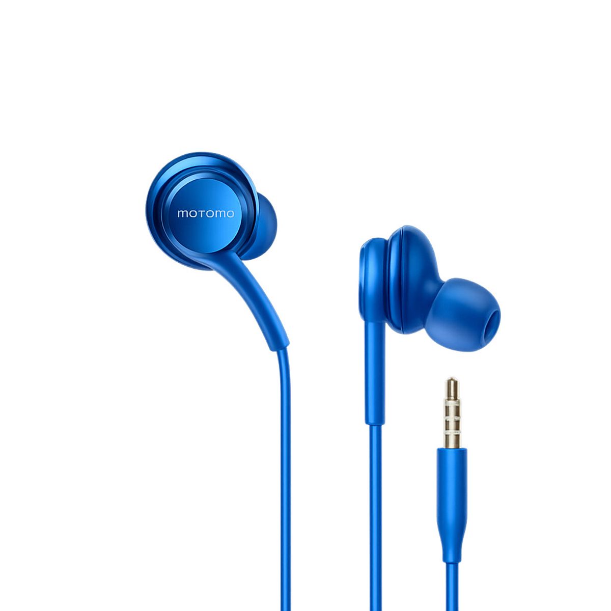 MOTOMO - AUDIFONOS ALAMBRICO IN-EAR MANOS LIBRES 3.5MM AZUL PH-44