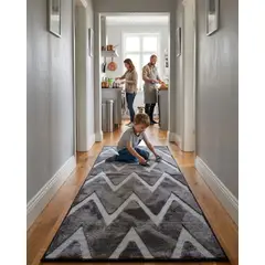 GENERICO - Alfombra Pasillera Moderna Diseño Jacquard 60x160cm
