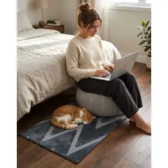 GENERICO - Bajada de Cama Moderna 50x80Cm Diseño Jacquard