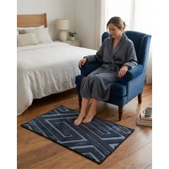 GENERICO - Bajada de Cama Moderna 50x80Cm Diseño Jacquard