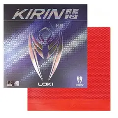 LOKI - Goma Poro Largo Kirin FL Tenis de Mesa Rojo