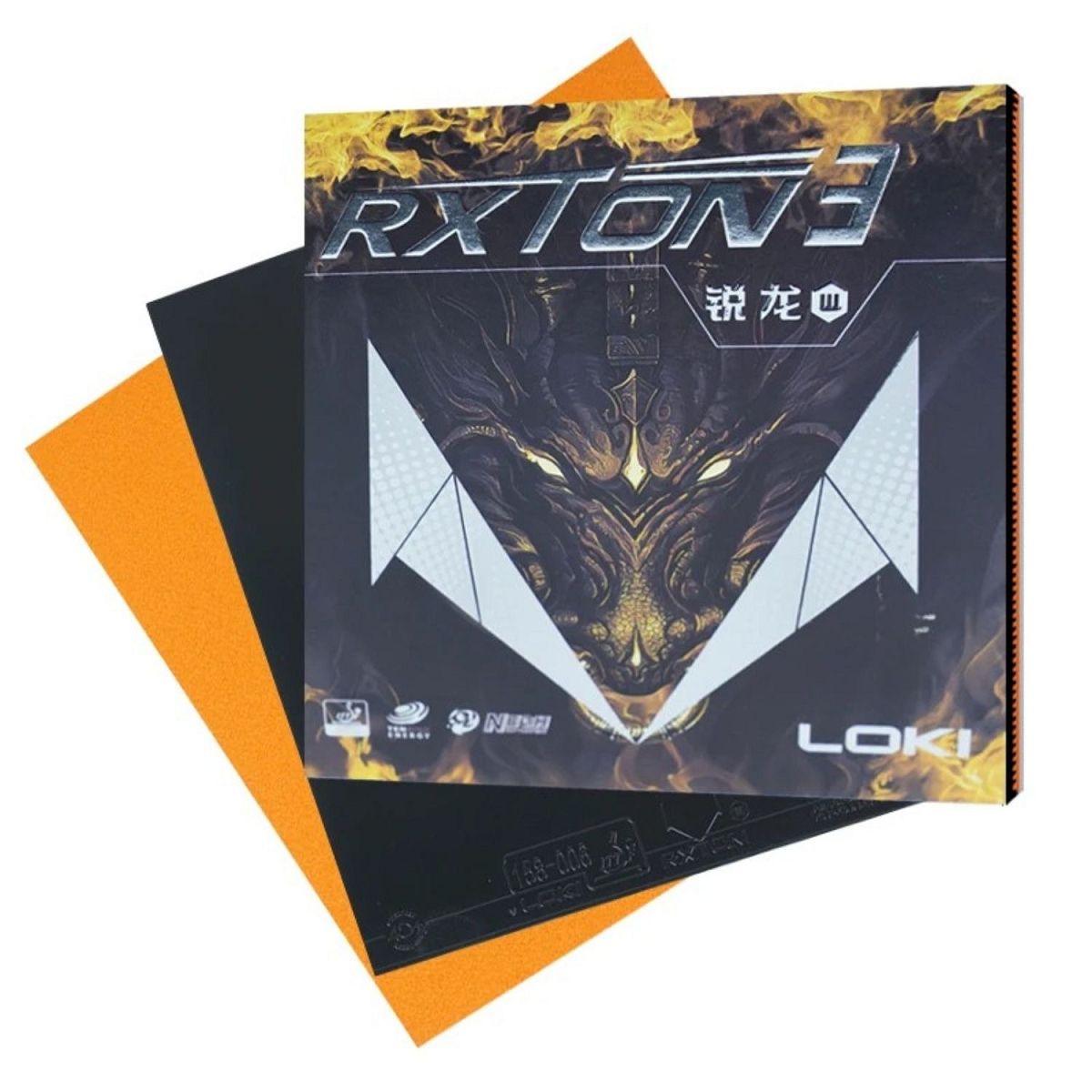 LOKI - Loki Goma Rxton 3 Tenis de Mesa Negro