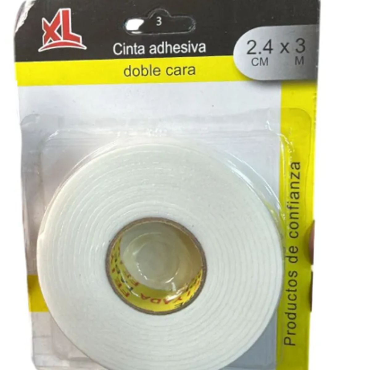 GENERICO - Cinta Adhesiva Doble Cara 2.4cm X 3m