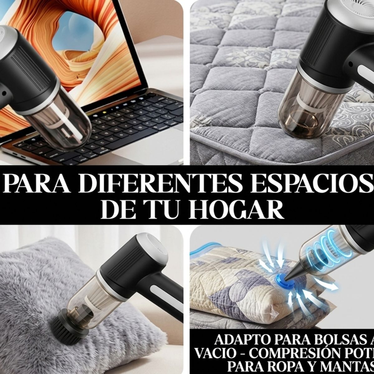 IRM - Bolsas Al Vacio 12UND 60x80 Mas Aspiradora  Portatil Organizador Closet Hogar FIGOIMPORT