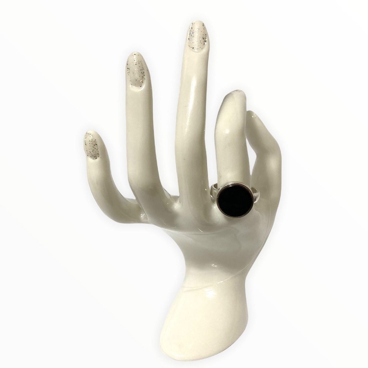 TAETHAI - Anillo plata 925 con Ónix redondo
