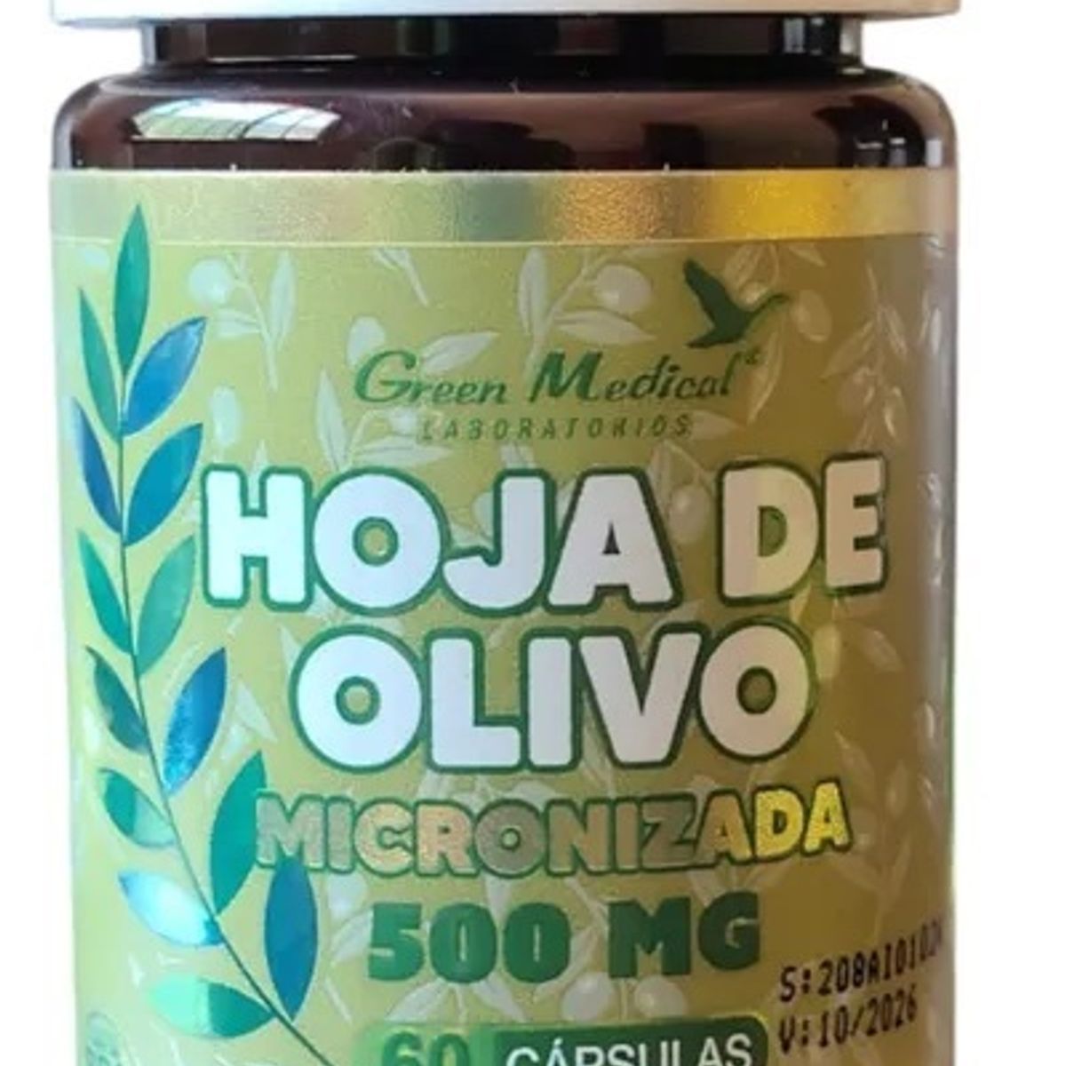 GREEN MEDICAL - Hoja De Olivo Gm 1 Frasco 60 Caps.