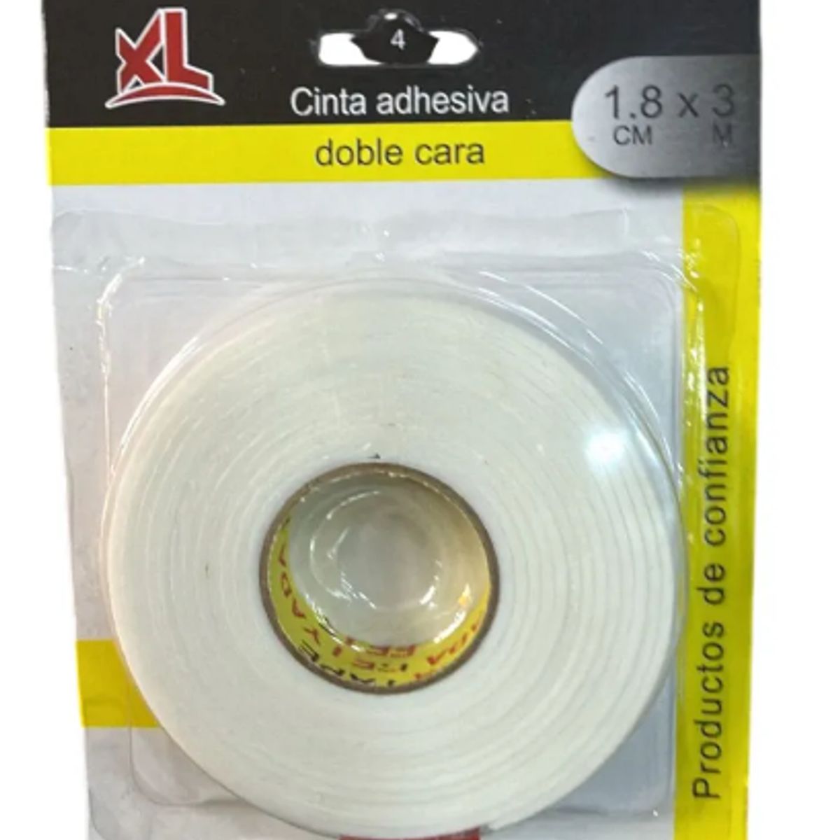 GENERICO - Cinta Adhesiva Doble Cara Doble Contacto 1.8cm3m