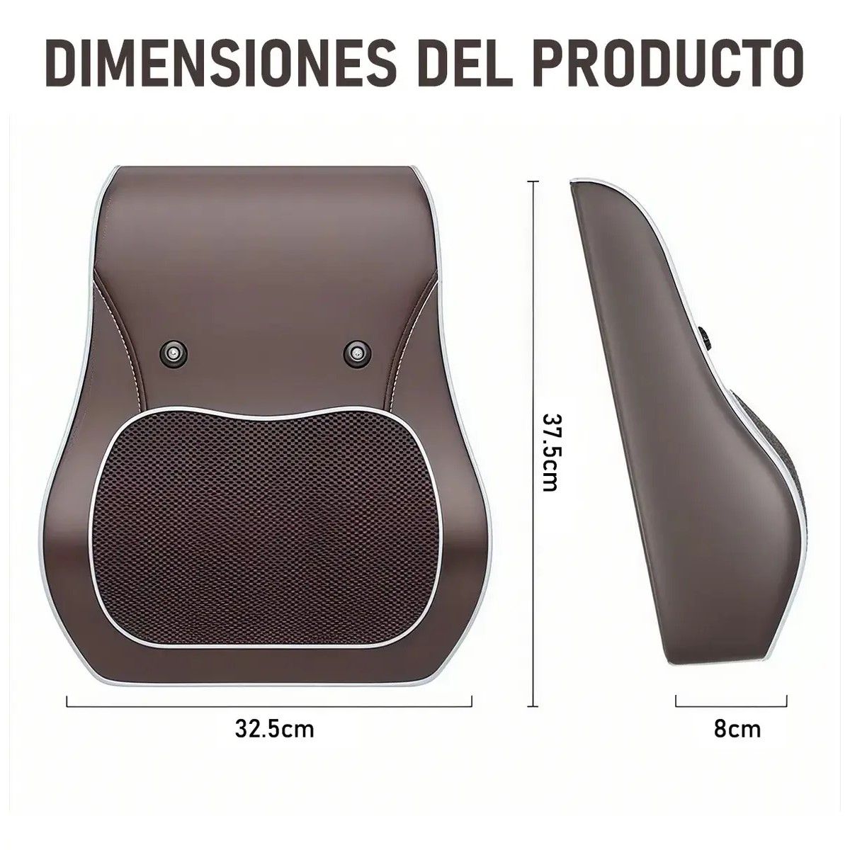 GENERICO - Cojín De Masaje Multifuncional, Almohada De Masaje Eléctrica BELUG