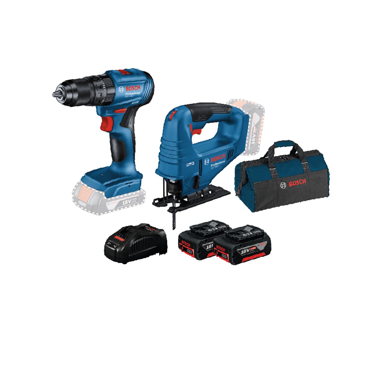 BOSCH - TAL PERC 18V GSB 185LI+ SIE CALAR+ BOLSO+CARG+ 2BAT 4AH
