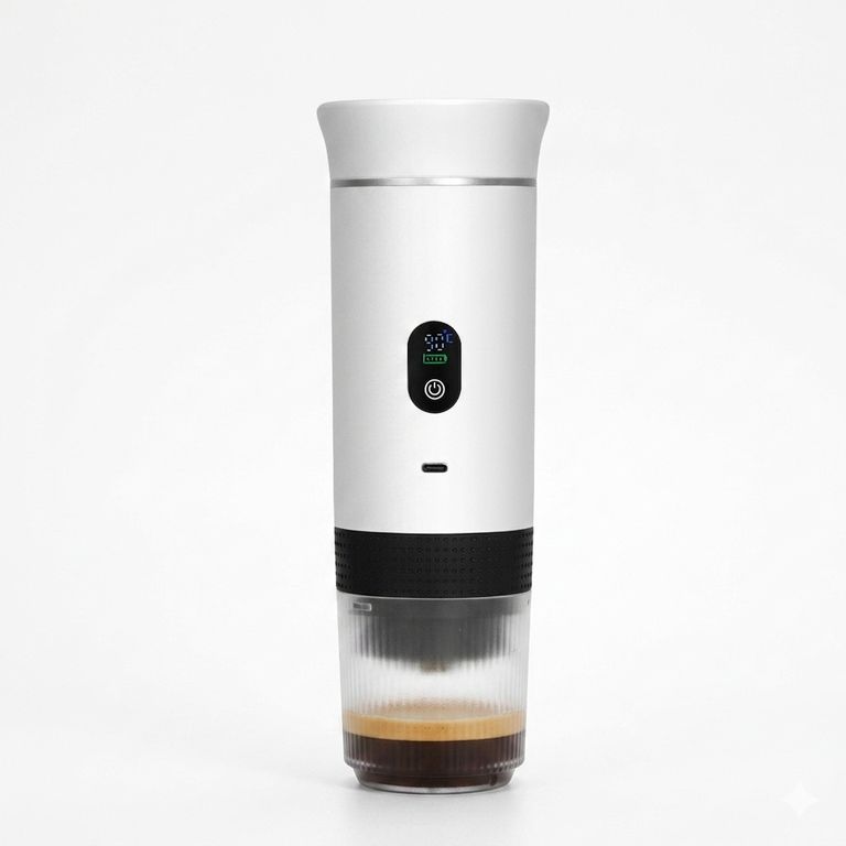 Cafetera Espresso Portátil USB Para Cápsulas y Café Molido