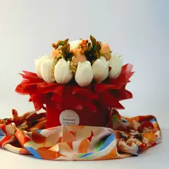 GENERICO - Bouquet de flores Zen Aromas Aroma Cereza Tulipa de Cera de soja