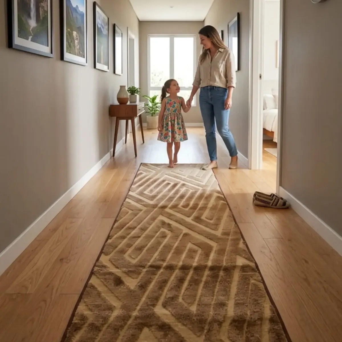 GENERICO - Alfombra de Pasillo Minimalista Jacquard 60x160 Cm