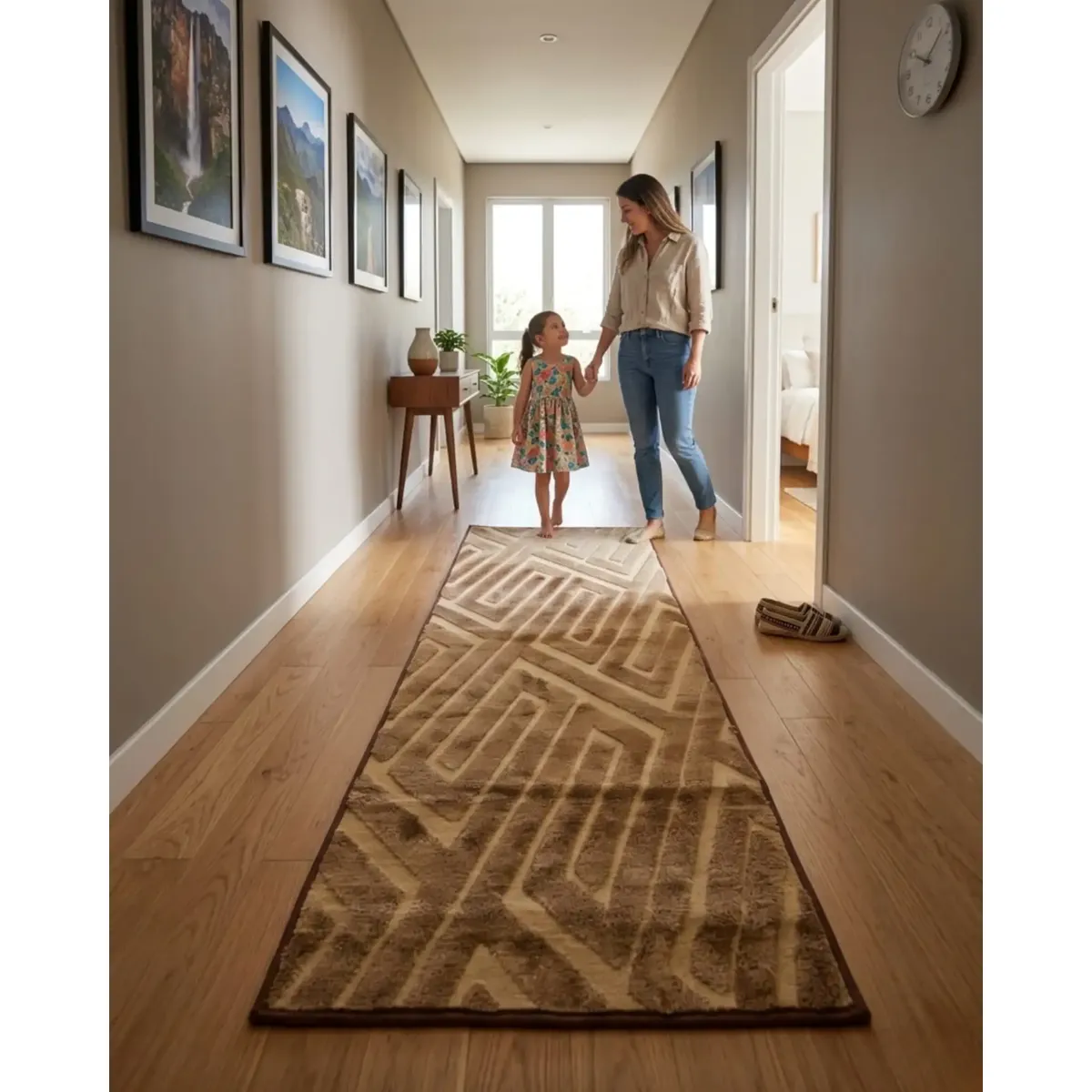 GENERICO - Alfombra de Pasillo Minimalista Jacquard 60x160 Cm