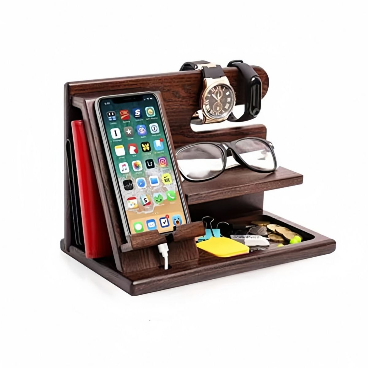 VIDA BUENAS - Organizador de Madera para Escritorio Multifuncional