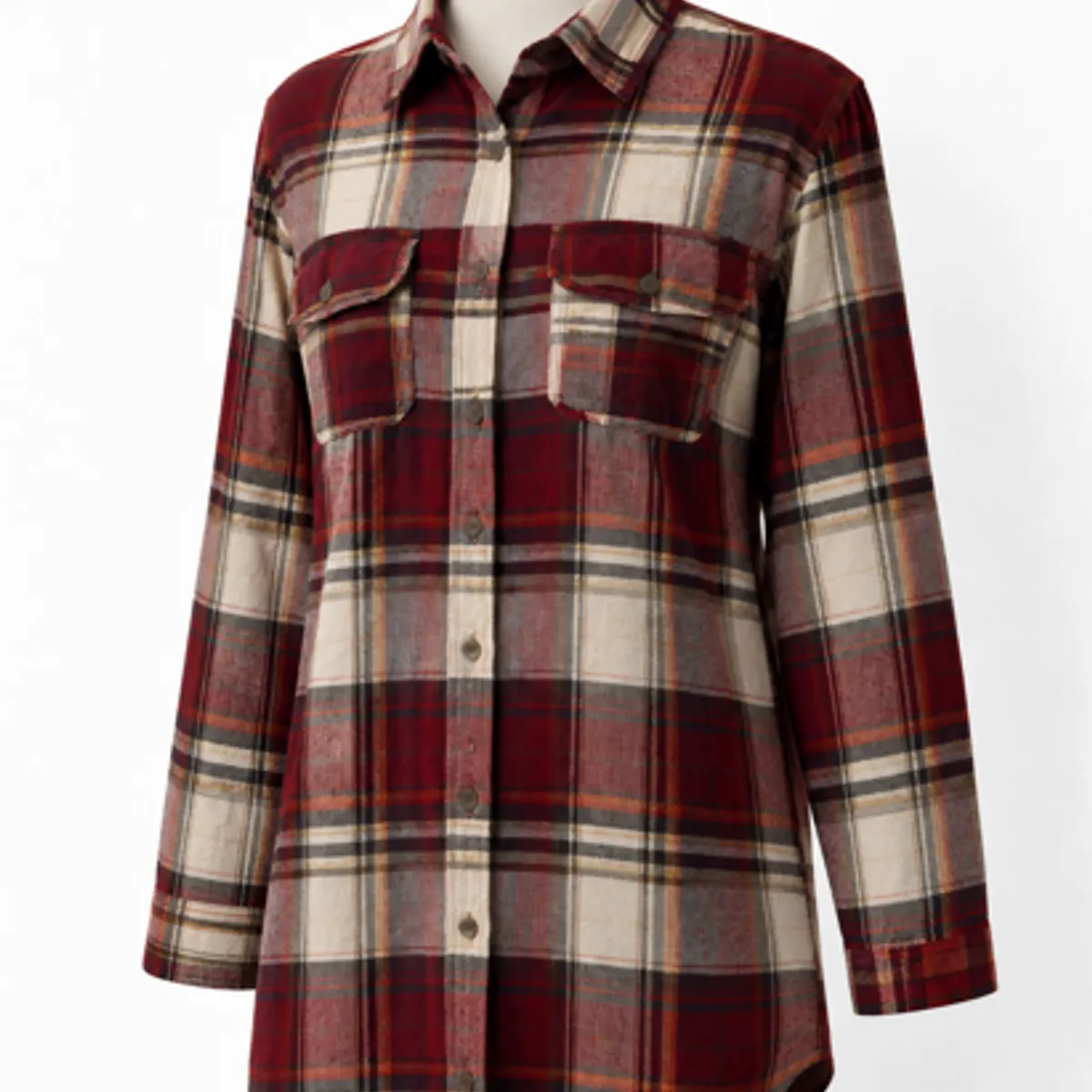 XPRESS RECHARGE - Sobrecamisa Mujer Cuadrille Premium Manga Larga aberturas laterales Estilo Casual Otoño Invierno