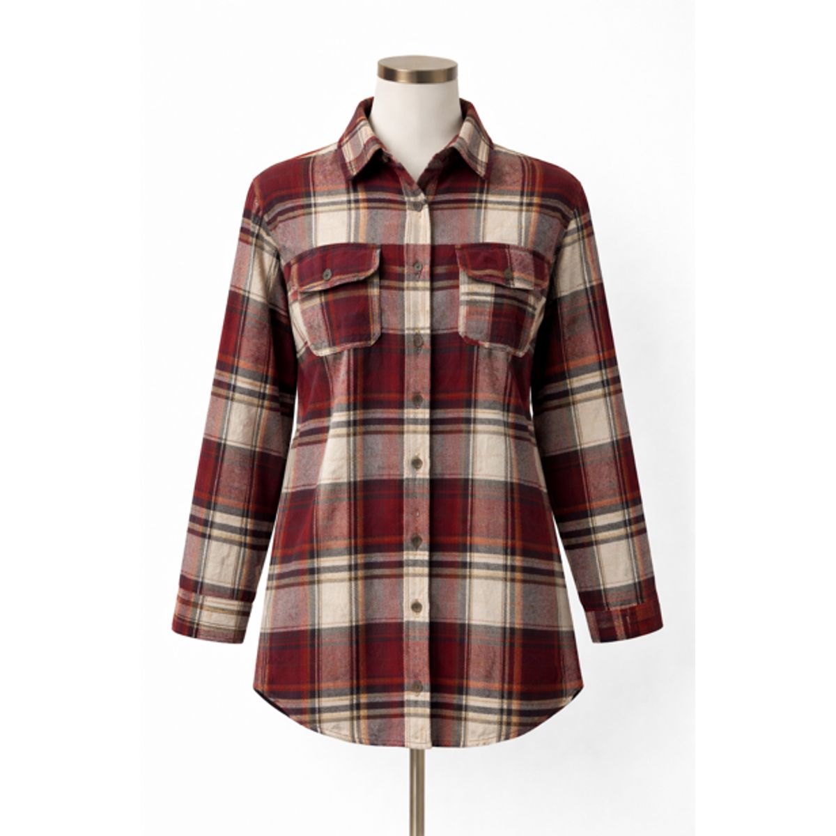 XPRESS RECHARGE - Sobrecamisa Mujer Cuadrille Premium Manga Larga aberturas laterales Estilo Casual Otoño Invierno