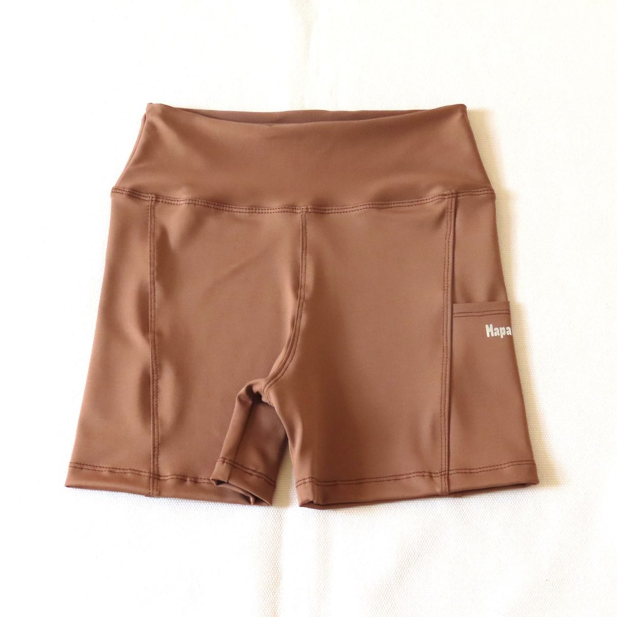 CREA PRINT - Calzas Corta Lycra Suplex con bolsillo para celular corte alto costura reforzada