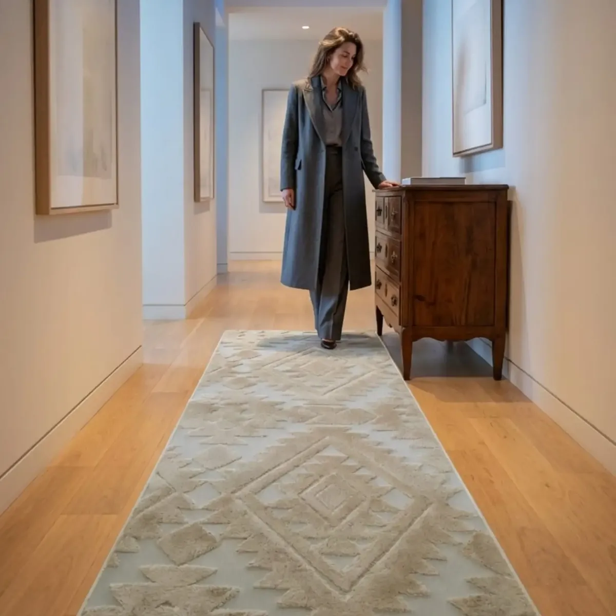 GENERICO - Alfombra Larga Para Pasillo Diseño Jacquard 60x160cm