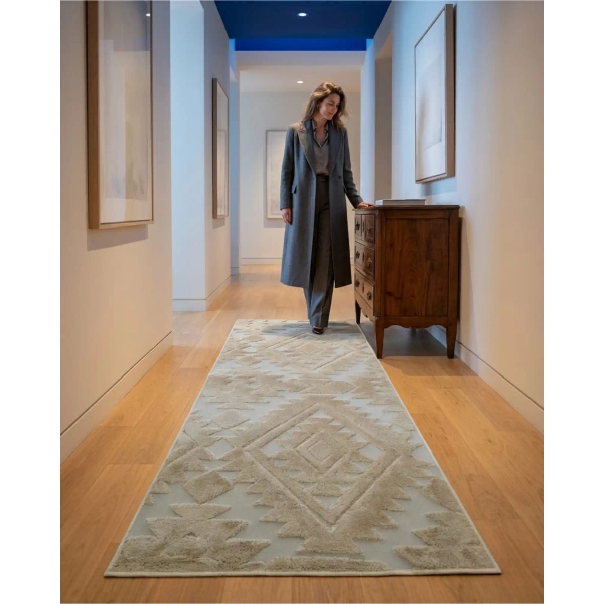 GENERICO - Alfombra Larga Para Pasillo Diseño Jacquard 60x160cm