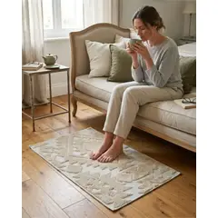 GENERICO - Alfombra Bajada De Cama 50x80 Cm Estilo Jacquard