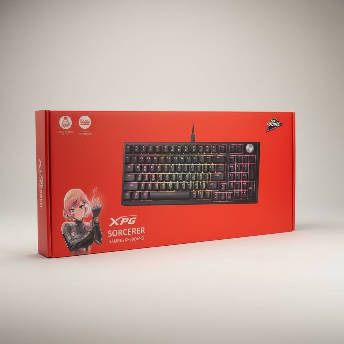 XPG - Teclado Mecanico Xpg Sorcerer, Sw Red Español Teclado Negro