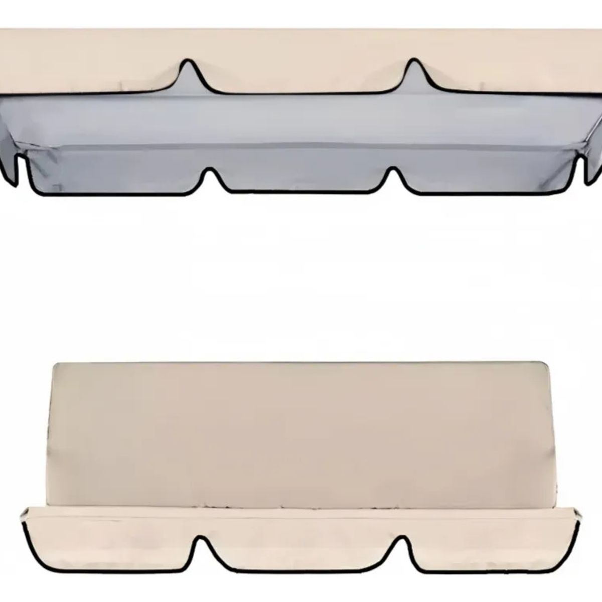 VIDA BUENAS - Funda para Sillón de Jardín + Cubierta Anti-lluvia, Poliéster Impermeable para Exteriores