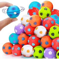 KUANGYE - 50pcs Juguete Mini Pelotas Fútbol 35mm Spinner Antiestrés Ama