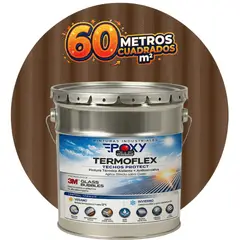 EPOXY - PINTURA TECHOS AISLANTE TERMICO - TERMOFLEX - TINETA 4G - MARRON