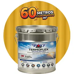 EPOXY - PINTURA TECHOS AISLANTE TERMICO - TERMOFLEX - TINETA 4G - MOSTAZA