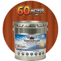 EPOXY - PINTURA TECHOS AISLANTE TERMICO - TERMOFLEX - TINETA 4G - TERRACOTA