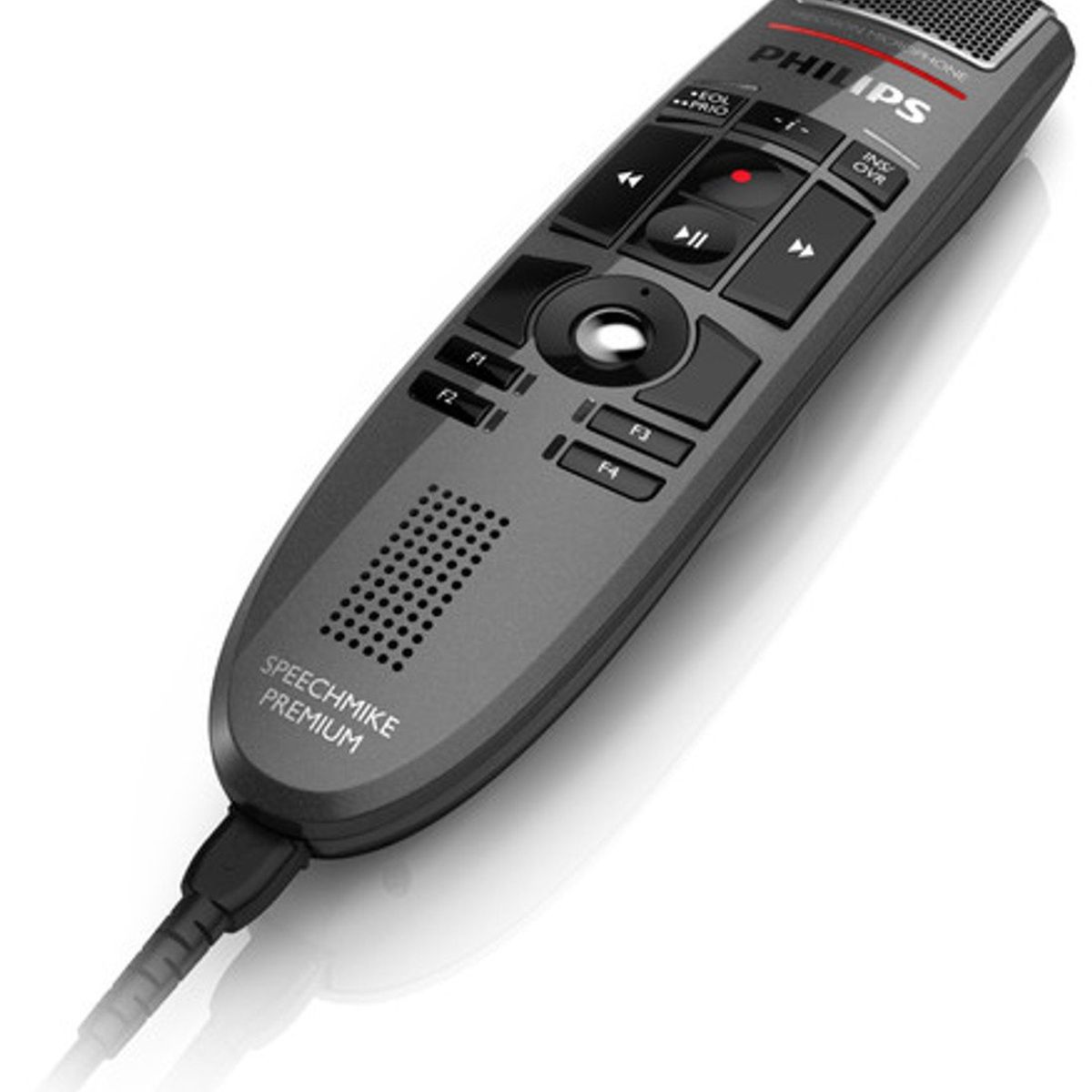 PHILIPS - Philips LFH3500 SpeechMike Premium Microfono de dictado USB Microfono de precision Control de boton