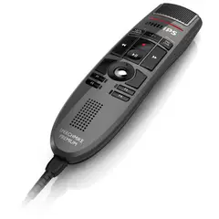 PHILIPS - LFH3500 SpeechMike Premium Microfono de dictado USB Microfono de precision Control de boton