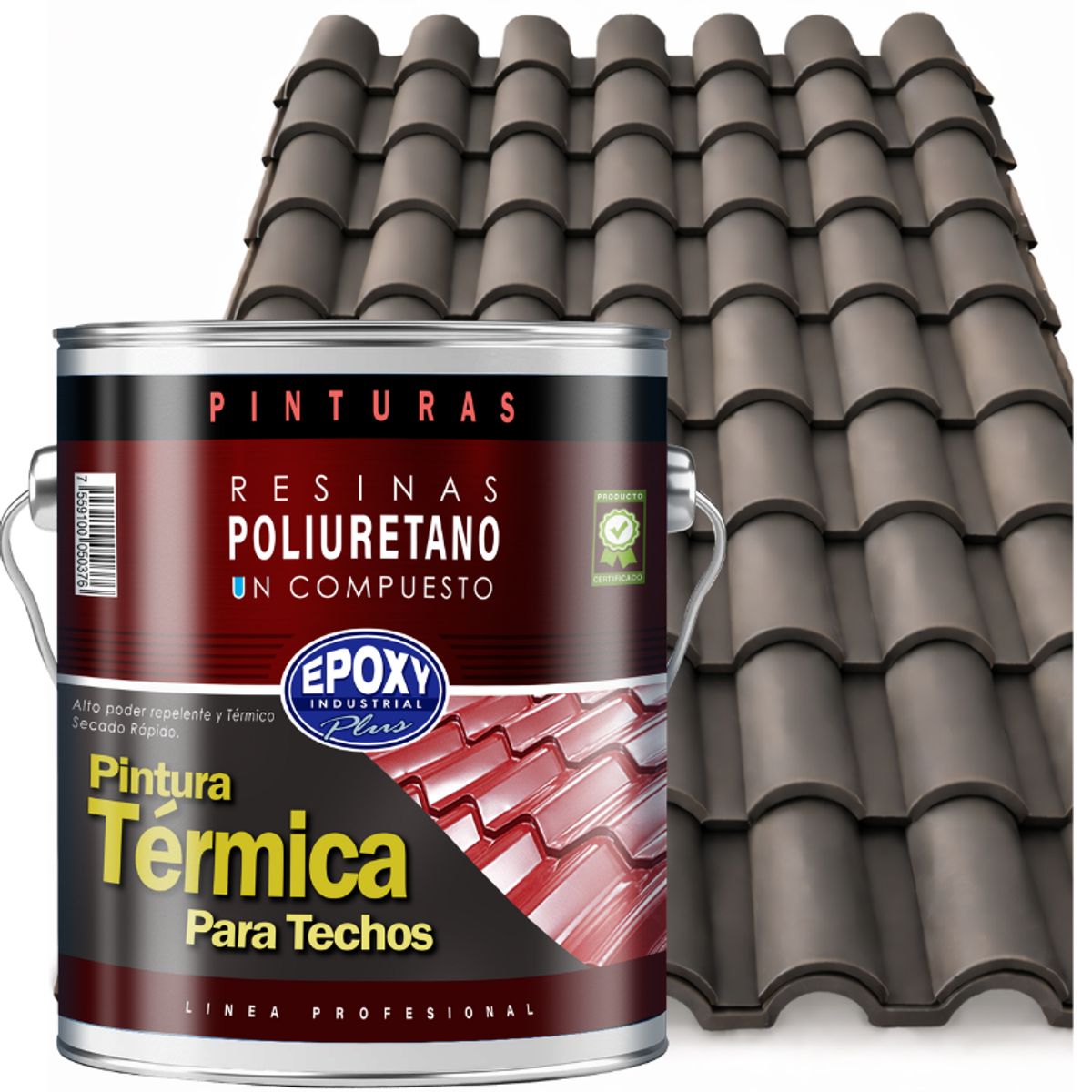 EPOXY - PINTURA TECHOS AISLANTE TERMICO - GALON - GRAFITO
