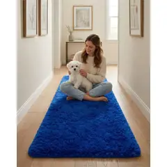 GENERICO - Alfombra Pasillera Shaggy 70x150 cm Pelo Largo
