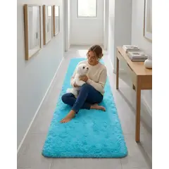 GENERICO - Alfombra Pasillera Shaggy 70x150 cm Pelo Largo