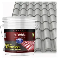EPOXY - PINTURA TECHOS AISLANTE TERMICO - TINETA 10L - GRIS CLARO