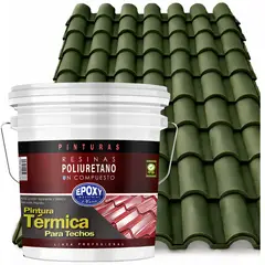 EPOXY - PINTURA TECHOS AISLANTE TERMICO - TINETA 10L - VERDE COLONIAL