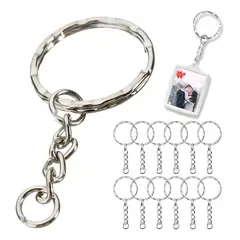 GENERICO - Pack 500 Argollas Llavero 25mm Incluye Cadena Y Argolla Unio