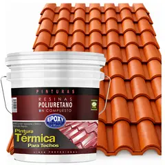 EPOXY - PINTURA TECHOS AISLANTE TERMICO - TINETA 15L - TERRACOTA CLARO