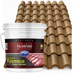 EPOXY - PINTURA TECHOS AISLANTE TERMICO - TINETA 15L - VERDE OLIVA GRIS