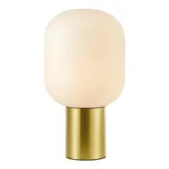 MARKSLOJD - Lampara de Mesa Brooklyn Bronce Blanco