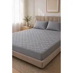 GENERICO - Cubre Colchon Impermeable 2 Plazas + Fundas Marca Alpro