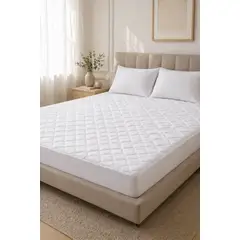 GENERICO - Cubre Colchon Impermeable 2 Plazas + Fundas Marca Alpro