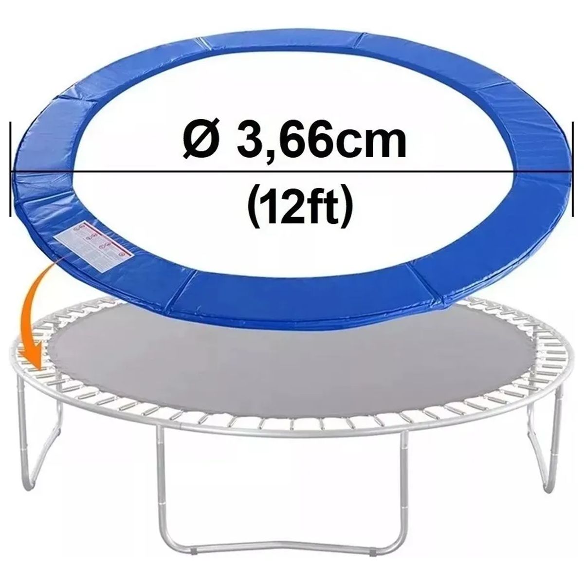 GENERICO - Cubre Resortes De Seguridad Para Cama Elástica 3.66 M - 12ft