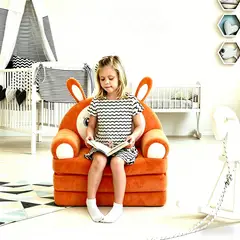 VIDA BUENAS - Sofá Cama Plegable Infantil, Terciopelo de Cristal, Espuma HR