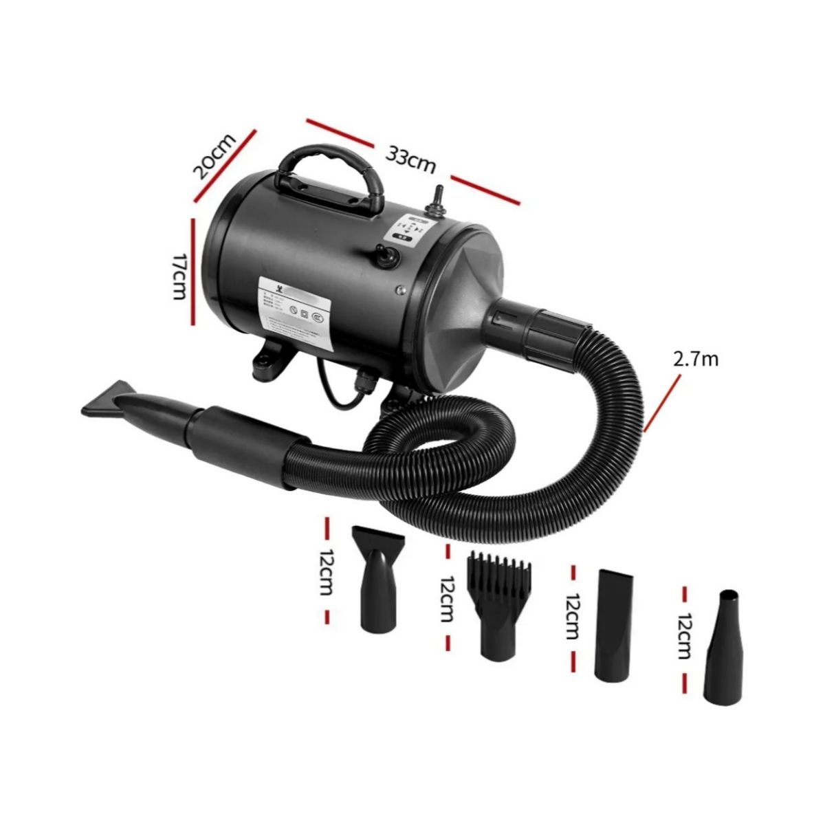 VIDA BUENAS - Secador Para Mascotas 2 Niveles Ajuste 2200w Vida Buenas