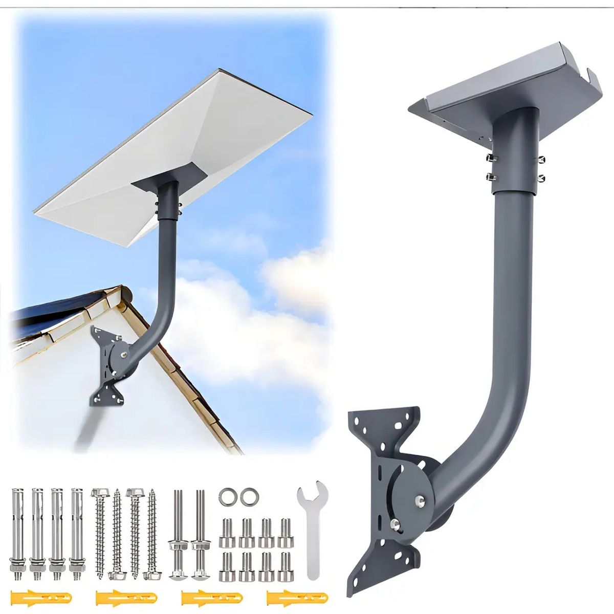 KUANGYE - Soporte Estable Mástil Antena Vida Buenas Para Starlink V4/Gen 3 Con Kit Instalación