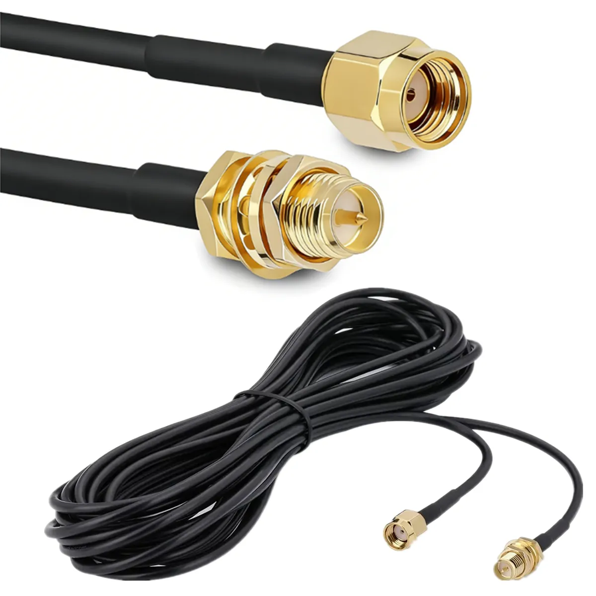 GENERICO - Cable Extensor Pigtail Sma Rg174 Coaxial 10 Metros [ Max ]